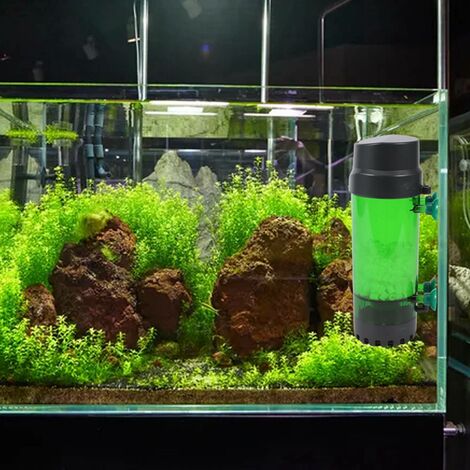 RéServoir de Poissons D'Aquarium Filtre à Lit Mobile Fluidisé Filtre à  MéDia à Bulles avec