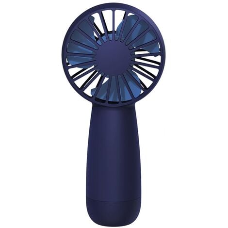 Mini Ventilateur à Piles, Ventilateur Portable avec Cordon, Batterie  Rechargeable pour Ventilateur de Poche Personnel (Bleu