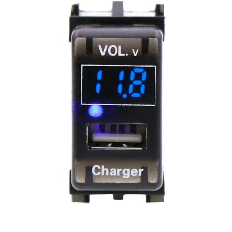 Chargeur USB DC12V 5V 2.1A Prise Voiture Led NuméRique Tension Affichage  Tension Compteur Moniteur de