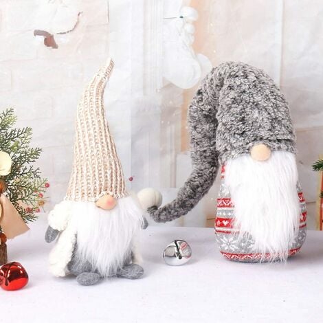 Tricoté Long Chapeau NoëL Gnome PoupéE Ornements Mignon Elfe DéCor à la  FêTe de NoëL DéCor