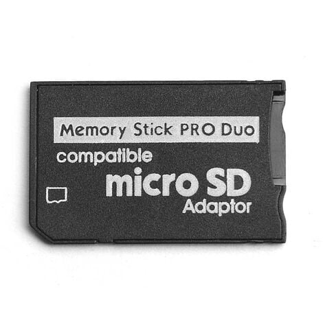 Adaptateur , Carte -SD/-SDHC TF Vers Carte Memory Stick Pro Duo pour  Adaptateur de Carte