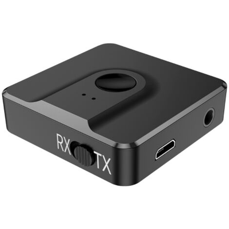 Transmetteur audio Bluetooth USB 2 en 1 Récepteur intelligent Plug and Play  pour casque TV PC Couleur: noir 