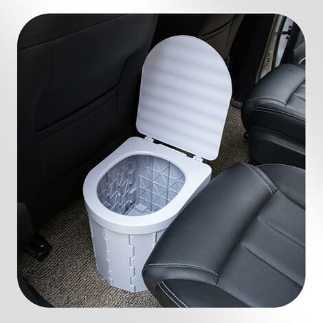 Commode de toilette portable pour camping et voiture, siège de