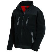 FHB LOTHAR Micro-Double-Fleece-Jacke mit Membran schwarz Gr. L