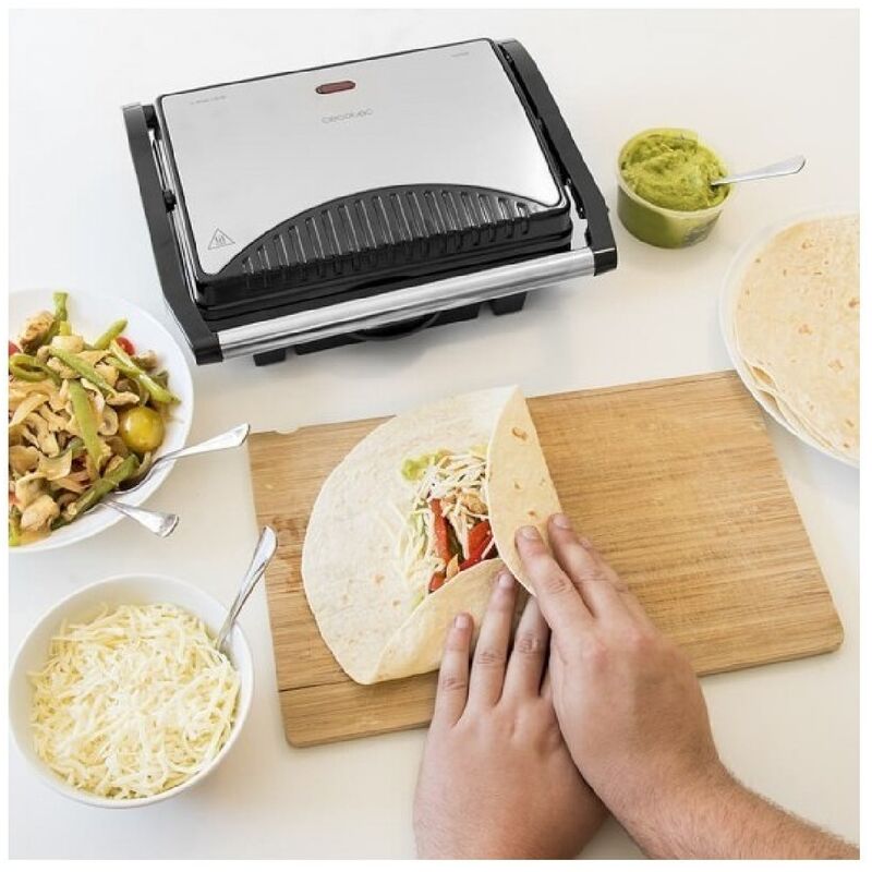 Cecotec Plancha eléctrica Tasty &Grill 3000 RockWater. 2600 W,  Revestimiento de Riedra RockStone, Resistencia en forma de M, Termostato  ajustable, Piezas Aptas para lavavajillas : : Hogar y cocina