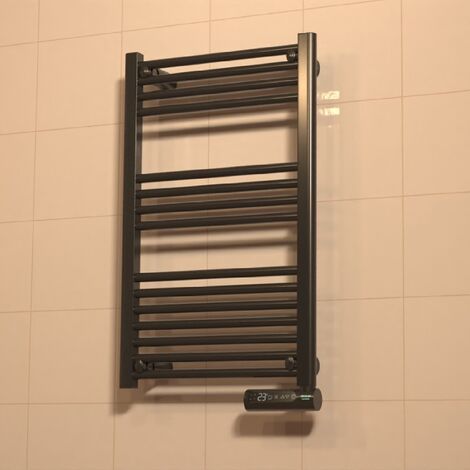 ReadyWarm 9200 Smart Towel Steel Toallero eléctrico de fluido con 750 W,  pantalla LED y control táctil. Cecotec