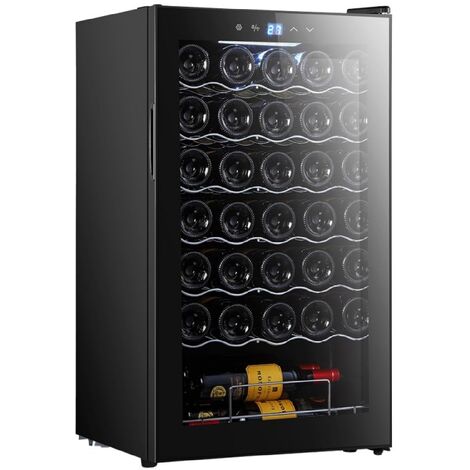 Cecotec Vinoteca 34 botellas Bolero grandsommelier 34030 black compressor, 80 L, Enfriamiento por compresor