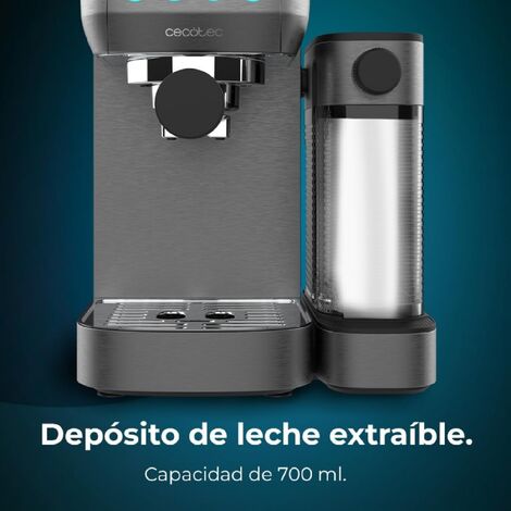 Cecotec - Cecotec Cafetera Espresso Compacta Power Espresso 20 Steel Pro.  1350 W, 20 Bares