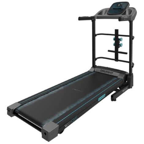 Cecotec Cinta de Correr Plegable DrumFit WayHome 1700 Sprint. 1100W, 1-17 Km/h, 12 Programas, Panel LCD, Superficie de Carrera de 130x44cm con Amortiguación, Conexión Mini Jack (1/5)