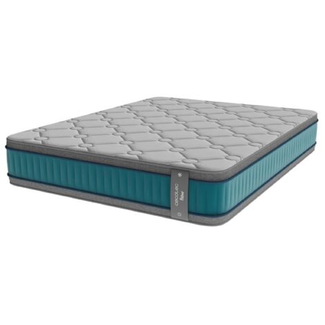 Cecotec Colchón Híbrido Flow 8990 Hybrid 135x190. Multicapa Núcleo de Muelles Ensacados SpringCore y Viscoelástica ViscoCare+ Altura 32 cm Firmeza