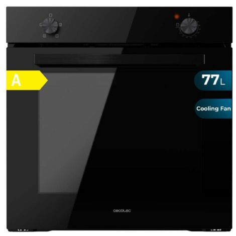 Cecotec Horno Integrable Convencional Bolero Hexa C126000 Black A. 2800W, Capacidad 77L, Bajo Consumo, 4 Funciones, Steam Assist, Steam EasyClean, Cooling Fan, Triple Glass, Luz Interior (1/5)