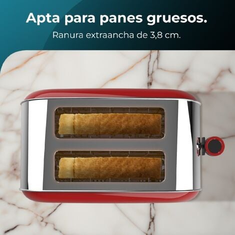 Tostador Cecotec Toast&Taste 10000 Extra 980W ranura extra ancha negro
