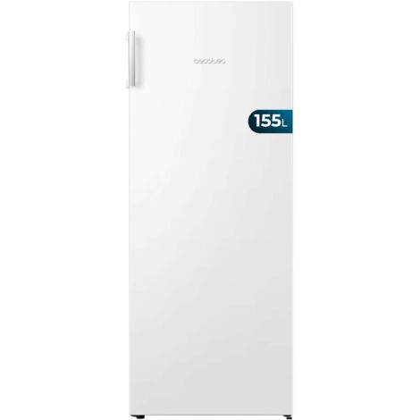 Cecotec Congelador Vertical de 155 Litros Bolero CoolMarket UF 155 White E. Bajo Consumo, Total No frost, Puerta Reversible y Alarma de Puerta Abierta (1/5)