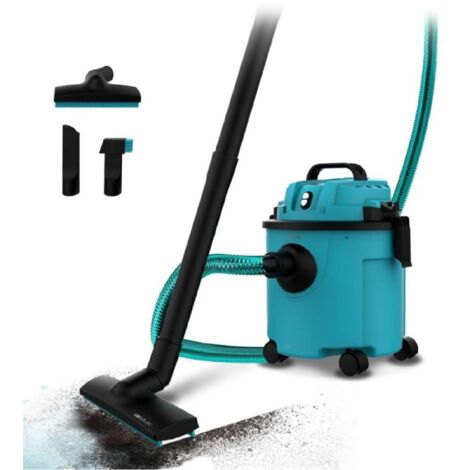 Cecotec Aspiradora con Cable en Seco y Húmedos - Aspirador Sólidos y Líquidos 16L Conga Rockstar Wet & Dry Compact Garden Plus. 1200W, Ligero, Compacto, Doble Función de Succión y Soplado, Accesorios
