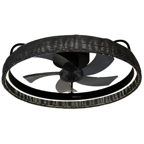 Cecotec Ventilador de techo con luz EnergySilence LampAero 600 Black Design Cecotec