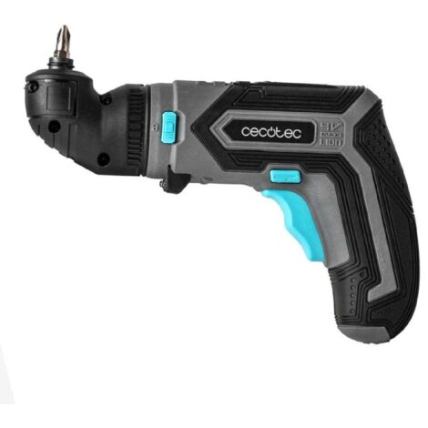 Cecotec Atornillador Eléctrico a Batería con Accesorio Ángulo 90º PowerGyro 3500 Angle Set. Batería de 4 V y 1.500 mAh, Portabrocas para Puntas Hexagonales de 6,35mm, Incluye Maletín y Accesorios