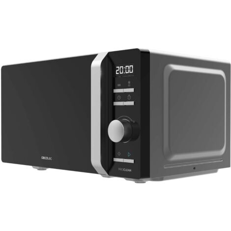 Cecotec Microondas Digital Motor Inverter 20L Proclean 5010 Inverter. 700W, 5 Niveles de Potencia, Bajo Consumo, Pantalla LED, Plato Giratorio de 245mm, Temporizador, 8 Modos