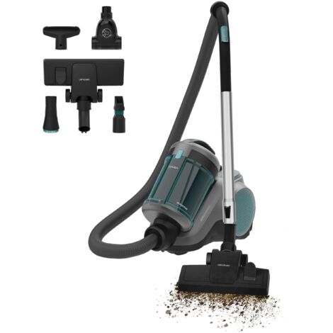 Cecotec Aspirador de trineo Conga Rockstar Cyclonic Powerbag de 900 Succión potente de 175 AW y 20 Kpa, 2 L