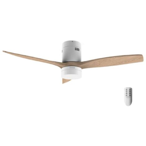 Cecotec Ventilador de Techo con Luz Energysilence Aero 5600 Classic. 40W, Motor DC, Diámetro 132 cm, Lámpara Led 18W, Temporizador, 6 V