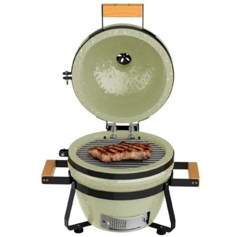 Cecotec – Barbacoa de cerámica para carbón DragonFire 3200 – Resistente hasta 1000 ºC – Diámetro 32 cm – Sistema de ventilación superior (1/3)
