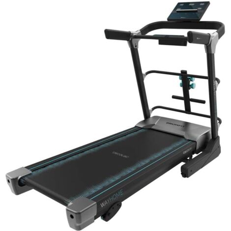 Cecotec Cinta de Correr Plegable DrumFit WayHome 1800 Runner Sprint. 2200 W, 1-18 Km/h, 12 Programas, Panel de Control LCD, Superficie de Carrera de 133x46 cm con Amortiguación, Inclinación Manual