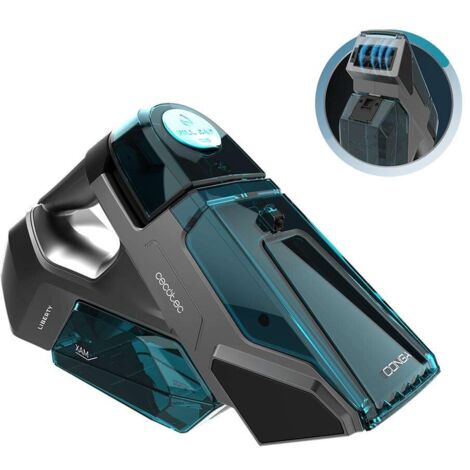 Cecotec Limpiador Aspirador de Tapicerias y Alfombras de Mano sin Cable Conga MotorHand Carpet&Spot Clean 2000. 90W, Cepillo Motorizado, Spray, Autonomía 25mins, Depósito Agua Limpia y Sucia