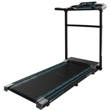 Cecotec Cinta de Correr Plegable DrumFit WayHome 1200 Sprint. 600 W, De 1-12 Km/h, 12 Programas, Panel de Control LCD, Superficie de Carrera 100x40 cm, Ruedas y Soporte para Dispositivos