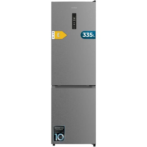 Cecotec Frigorífico Combi 335L No Frost Bolero CoolMarket Combi 335 Inox E. Altura 195,3cm y 59,5cm Ancho