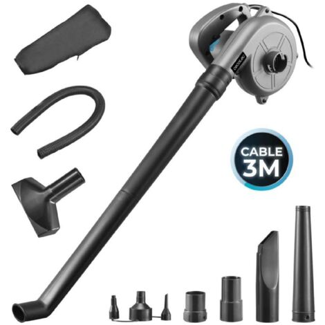 Cecotec Soplador de Hojas con Cable Airforce 720. 700W, Velocidad hasta 190km/h, Volumen hasta 4,96m≥/s, Ligero, Versátil (1/5)
