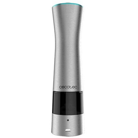 Cecotec Molinillo de Especias Eléctrico InstantMill Press. Cuerpo de Acero Inox, Amoladora Cerámica con Función Press, Molienda ajustable, Ventanas de acrílico, Luz LED Incorporada (1/5)