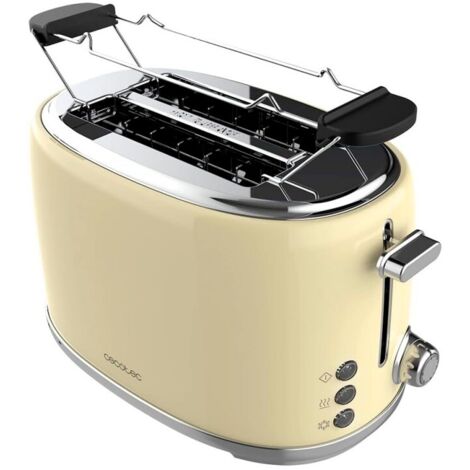 Cecotec Tostador vertical Tostador Vertical Toast&Taste 1000 Retro Double Beige