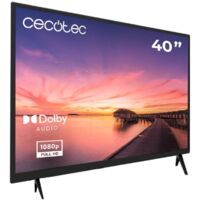 Cecotec TV - Televisión LED de 40 Pulgadas con Resolución Full HD - 0 Series 0040. Sistema Dolby, Sintonizador DVBT/T2/C/S/S2, Altavoces 16W, Conexiones HDMI x 3 y USB x 2, Memoria Flash