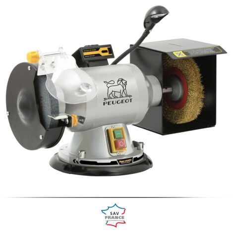 Touret Meule/Brosse Pivotant 350W - Base Rotative 180° - Garantie 5 ans.