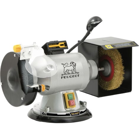 Touret Meule/Brosse Pivotant 350W - Base Rotative 180° - Garantie 5 ans.