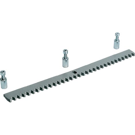 1 Stück Zahnstange 15x15x500 Mm + 1 Ritzel 45 Zähne (Bohrung 12 Mm) – Modul 1, Aus #45 Stahl