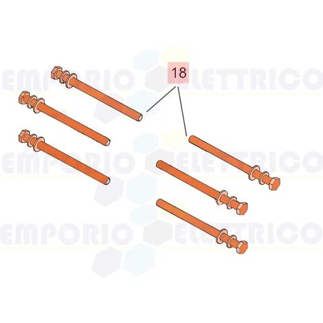 faac Ersatzteil der Schraube m10x178 uni5737 Edelstahl 2-70 s800 