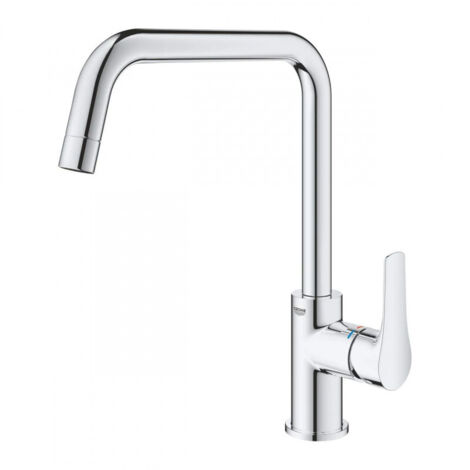 Grohe – Mitigeur monocommande Eurosmart Canna 310mm – Bec haut orientable 150° – Laiton – Finition chrome – Débit 15l/min