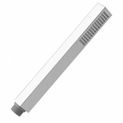 Poignée de douche anti-calcaire blanche pour salle de bains Série THREE CUADRO (1/2)