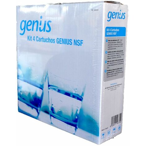 Kit 4 Cartouches Genius NSF Pièces détachées Osmose ATH (1/3)