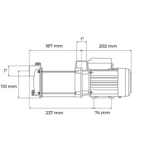 Pompe Centrifuge Espa Prisma 25/4-M 230V - Pour Eau Propre Domestique Et Irrigation