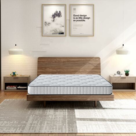 STANEW Matelas en Mousse, Épaisseur 22cm, Mousse A Mémoire Matelas de Forme Respirante, Matelas Réversible des deux côtés, Rembourrage Super doux, Matelas Ergonomique(140x190cm)