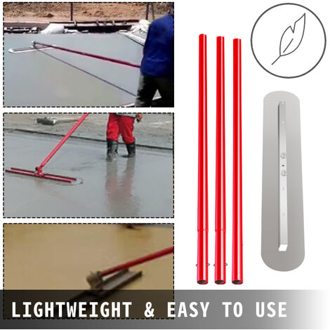 Truelle De Lissage Ronde En Acier Inoxydable 380 Mm - Poignée Caoutchouc, Pour Béton Et Enduits, Professionnelle Et Bricolage - 6