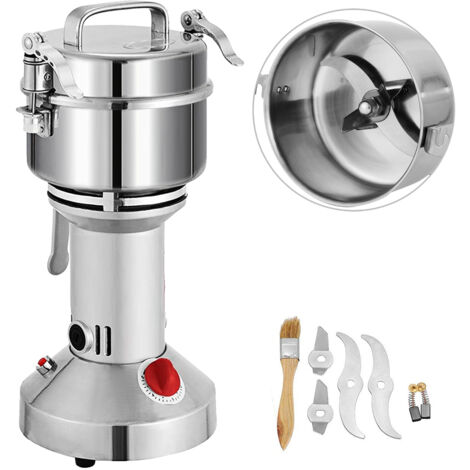 Moulin à Café électrique BioloMix 300W – 2-en-1, Acier Inox, Broyeur à épices