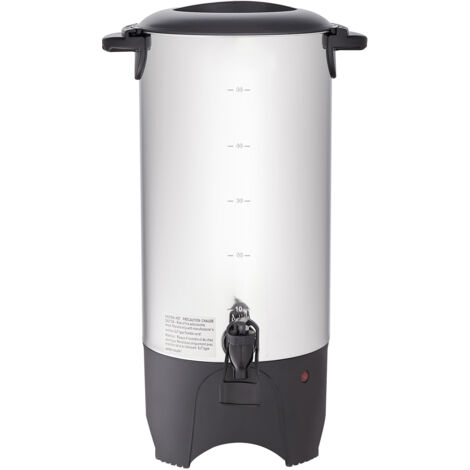 Mophorn – Cafetière commerciale 50 tasses – Infusion rapide en acier inoxydable – Capacité 7,4 L – Température de maintien 90-98 °C