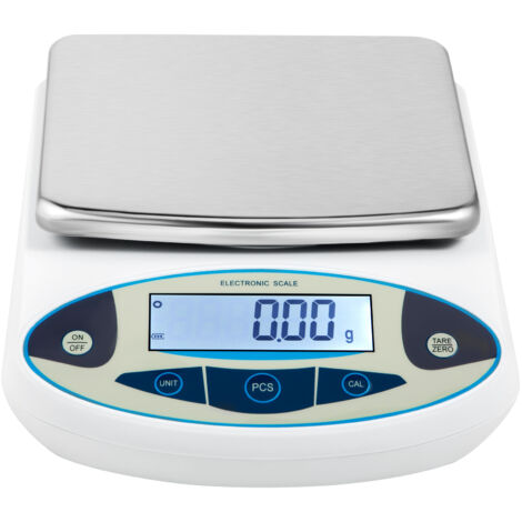 Mophorn Balance analytique , balance de laboratoire de précision 5000 g x 0,01 g, balance électronique de haute précision avec conversion de 13 unités, fonction de comptage, écran LCD