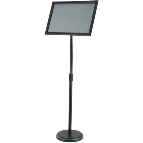 Mophorn – Porte-affiche sur pied 11 x 17 pouces – Hauteur réglable 850 à 1357 mm – Base lestée pour stabilité extérieure – Affichage rotatif 360°