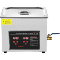 Mophorn Nettoyeur à ultrasons 10 L avec minuterie numérique et chauffage, machine de nettoyage professionnelle en acier inoxydable pour bijoux, lunettes, montres, petites pièces, circuits imprimés