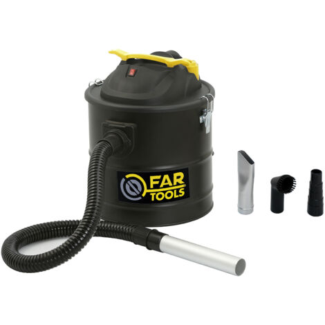 Valo VK000703 Aspirateur de Cendres Premium avec Fonction de soufflage, aspirateur à Sec avec mécanisme de Frappe, aspirateur pour poêle, 1800 Watts, 20 litres, Dimensions : 30 x 30 x 42,5 cm, Noir