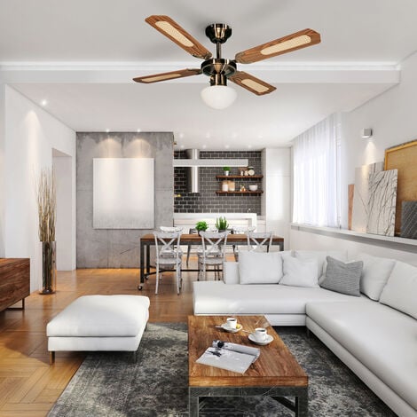 Ventilateur de plafond BALI Bois 50W Ø107cm