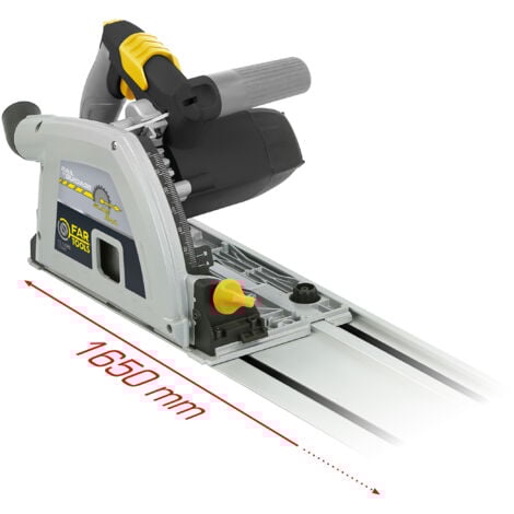 Scie plongeante 1200W Ø160mm sur rail de 165cm